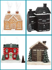 Weihrauchkegelbrenner 2 KOSTENLOSE KEGEL schönes Weihnachtsgeschenk Blockhaus oder Lebkuchen - Bild 1 von 23