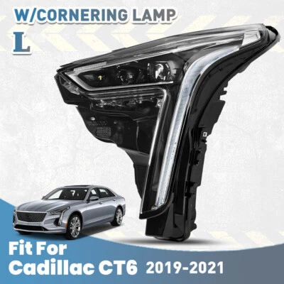 For 2019-2021 Cadillac CT6 Left Driver Side LED Headlight With Cornering Lamp Foto 1 de 4