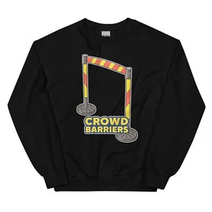 Crowd Barriers Nightclub Bar Nightlife Crewneck Sweatshirt - Picture 1 of 13