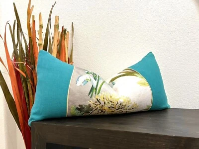 MADHURI Camelia 花卉设计师协会织物腰枕靠垫套 — 第 1/4 张图片