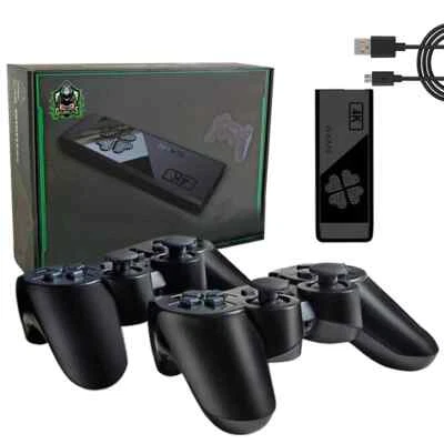 GAMESTICK 30000+ Retro Video Game Console 4K HD TV Game Stick Ink.2 Wireless Controller UK