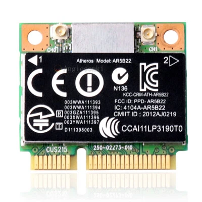 Atheros AR5B22 abgn Wireless Bluetooth 4 PCIe Half Siz Mini AR9462 HP 676786-001 - Image 1 of 4