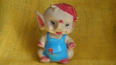 VINTAGE RUBBER TOY  ELEPHANT ISRAEL MADE - MAYER ?  EXCELLENT CONDITION !!! - Image 1 of 4