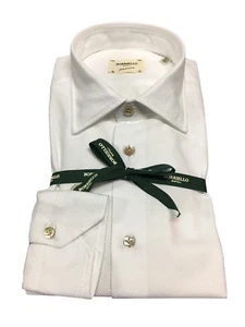 Borriello Napoli Men's White Shirt 100% Cotton MADE IN ITALY - Picture 1 of 4