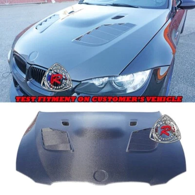 Se adapta a 08-13 BMW E92 E93 M3 solo capó estilo VR (fibra de carbono) Foto 1 de 4