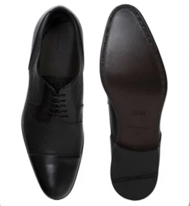Schwarz Hugo Boss Herren Manhattan Derby Anzug Schuhe US 7 - Bild 1 von 20