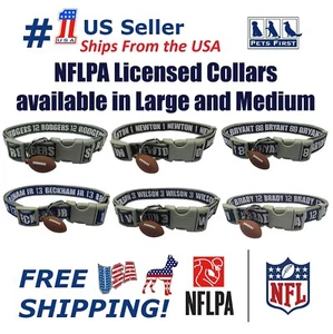 NFLPA Pet Collar Heavy-Duty Durable & Adjustable Dog Collar & Cat Collar - Picture 1 of 10