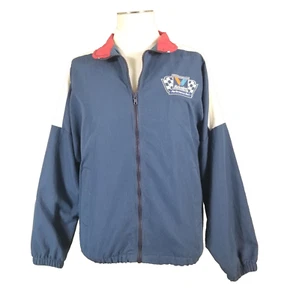 Califoria Imperial Vintage Windbreaker Jacket Valvoline Racing Large Blue - Picture 1 of 12