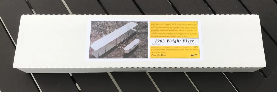 Dare Designs 1903 Wright Flyer (Rubber Powered) Flying Model Plane Kit - Image 1 of 1