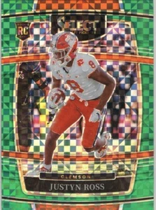 JUSTYN ROSS 2022 SELECT DRAFT CONCOURSE ROOKIE GREEN SQUARES RC Q3767 - Picture 1 of 2
