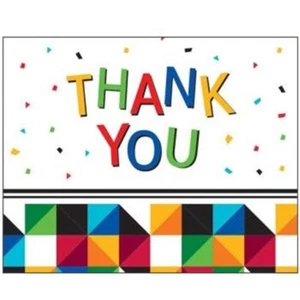 Graduation Fractal Fun Thank You Cards 25 Pack Paper Grad Thank You Cards - Picture 1 of 1