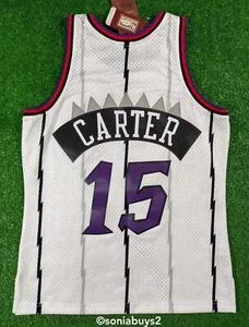 Mitchell & Ness CARTER NBA Toronto Raptors Retro Swingman Jersey, White, Size M - Imagen 1 de 11