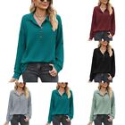 Womens Top Pullover Sweatshirt Vacation Appointments Button Top Casual