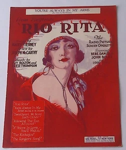 Rio Rita ( You're Always in my Arms ) 1929 Sheet Music - Picture 1 of 1