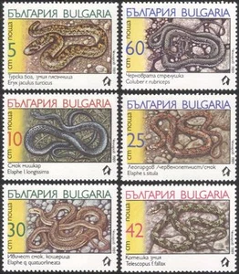 Bulgaria 1989 Snakes/Animals/Nature/Wildlife/Reptiles 6v set (n44601) - Picture 1 of 1