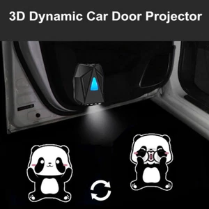 2 proyectores de sombra de cortesía con logotipo de luz LED de puerta de coche inalámbricos para Ford Dynamic - Imagen 1 de 12