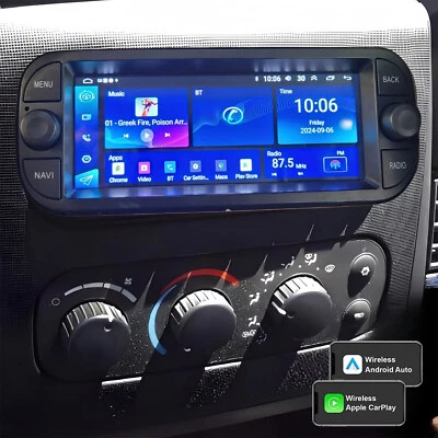 Car Radio Stereo Android 13  CarPlay GPS Navi FM For Dodge Dakota 2002-2004 Foto 1 de 4