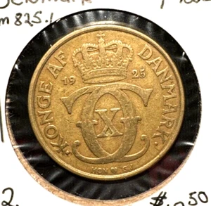 Danimarca 1925 2 corone KM 825,1 XF - Foto 1 di 2