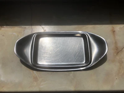 WMF Cromargan Butterdose - Unterteller (Design: Wilhelm Wagenfeld) - Bild 1 von 2