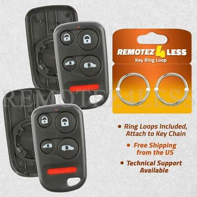 2 Replacement for Honda Odyssey Keyless Entry Remote Car Key Fob Shell Case 5b - Image 1 of 4