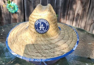 Los Angeles Dodgers Sommerhut breite Krempe Stroh Sombrero  - Bild 1 von 2