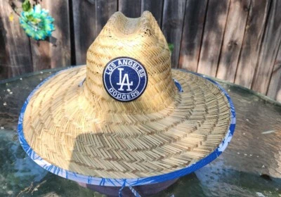 JTS PREMIER LOS ANGELES Dodgers Wide Brim Straw Summer HAT Sombrero
