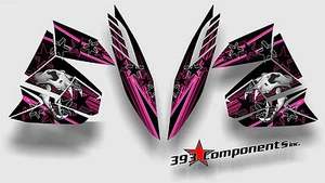 Arctic Cat ProClimb ProCross Pro Climb Pro Cross Graphics Decal Skull Cat Pink - Picture 1 of 1