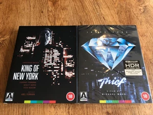 King of New York 4K Used Missing Booklet and Thief 4K New with Slipcovers Arrow - Bild 1 von 11