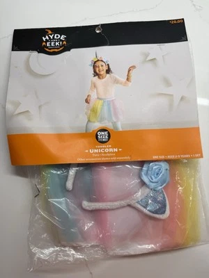 Toddler Girls Hyde & Eek RAINBOW UNICORN Halloween Costume One Size 2-5 Years - Image 1 of 4