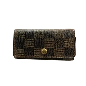 Louis Vuitton 4 Key Holder Multi-Clip 4 Damier N62631 Unisex Used - Picture 1 of 10