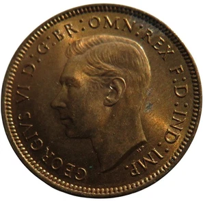 1941 King George VI Farthing Coin In High Grade - Great Britain - Picture 1 of 2
