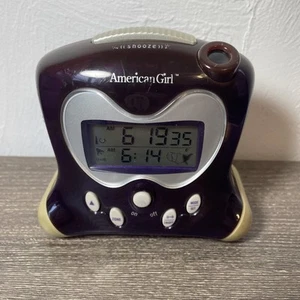 American Girl Illum-Alarm Projector Alarm Clock Purple *Read Desc* - Picture 1 of 20