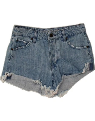VOLCOM Womens Denim Shorts W25 Small Blue Cotton BU04 - Image 1 of 3