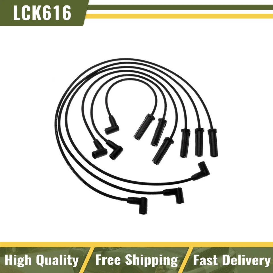 Juego de 6 cables de encendido de bujía AC Delco Pro para 3,8 Buick Oldsmobile Pontiac Foto 1 de 4