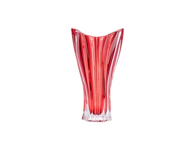 Vaso Bohemian Crystal AU52051, 12-1/2" Crystal Bud, Plantica Red Pulverizado Fluxo... - Imagem 1 de 3