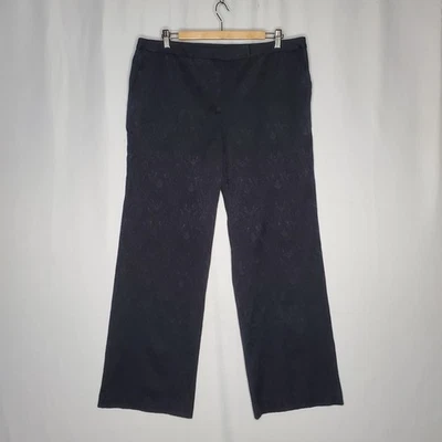 Norton McNaughton Damask Paisley Pants Women 16 Dark Romantic Whimsigoth Y2K  - Image 1 of 4