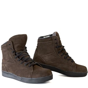 Richa Rocky kurze Freizeit Wildleder Schuhe wasserdicht Motorradstiefel - braun - Bild 1 von 8