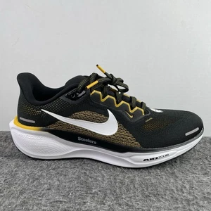 Nike Air Zoom Pegasus 41 NFL Pittsburgh Steelers Shoes FZ5097-001 Men's Sz 7 NEW - Picture 1 of 7