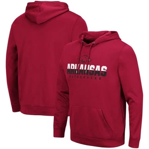 Men's Colosseum Cardinal Arkansas Razorbacks Lantern Pullover Hoodie - Picture 1 of 3