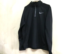 Nike Therma-Fit Hombres Talla M Ropa Activa Correr Pullover 1/4 Cremallera Negro Plateado Loco - Imagen 1 de 6