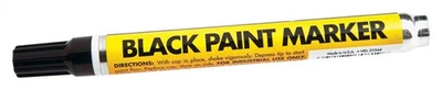 Forney 70819 Quick Drying Oil-Based Black Paint Marker for Permanent Marking - Image 1 of 3