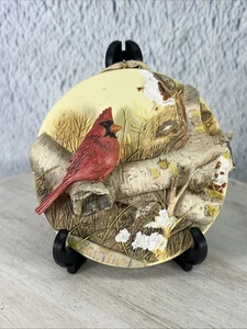 1995 Hallmark Keepsake Christmas Ornament Marjolein Bastin Cardinal & Milkweed - Picture 1 of 5