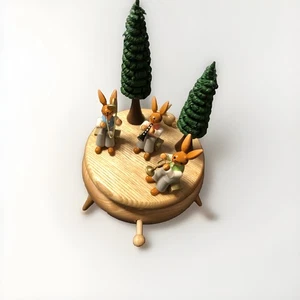 Oster Spieluhr „Edelweiss/Walzer“; REUGE Werk aus Metall, Holzkunst Erzgebirge - Bild 1 von 4