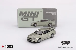 Mini GT Nissan Skyline GT-R (R34) V-Spec II Nür Millenium Jade #1003 - 1:64 Neu - Bild 1 von 5