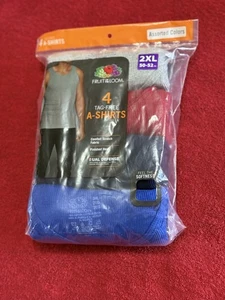 Fruit Of The Loom A Shirt 2XL 4er Pack 4 Farben - Bild 1 von 1