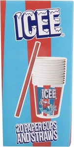 Paquete de tazas y pajitas ICEE Slushie con licencia oficial - 20 tazas y 20 pajitas - Imagen 1 de 5
