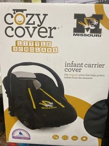 Missouri COZY COVER “Little Scholars” Fleece Lined Infant Carrier Cover Mizzou - Picture 1 of 2