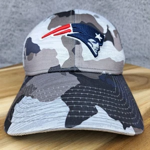 New England Patriots Hat Cap Snap Back Gray Camouflage Logo NFL Football New Era - Picture 1 of 8