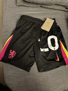 Black Chelsea Football Shorts Kids S 128-137cm - New With Tags - Picture 1 of 8