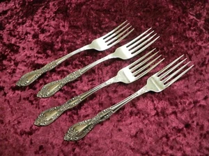 GALVESTON 4 Dinner / Place Forks Oneida Profile Stainless USA SHINY - Picture 1 of 3